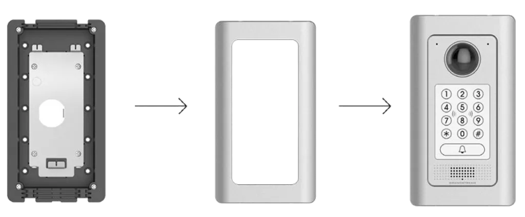 Grandstream GDS3710 In-Wall Mounting Kit Access Control — buy in Malaysia | MYITG