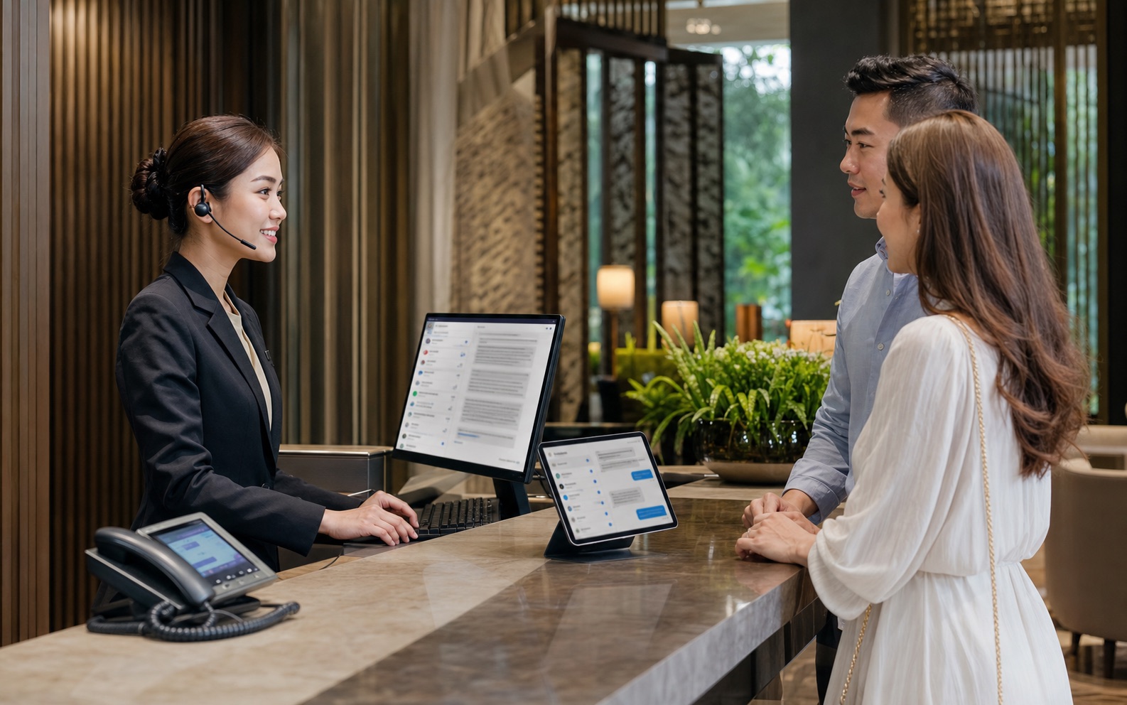 Hotel front desk